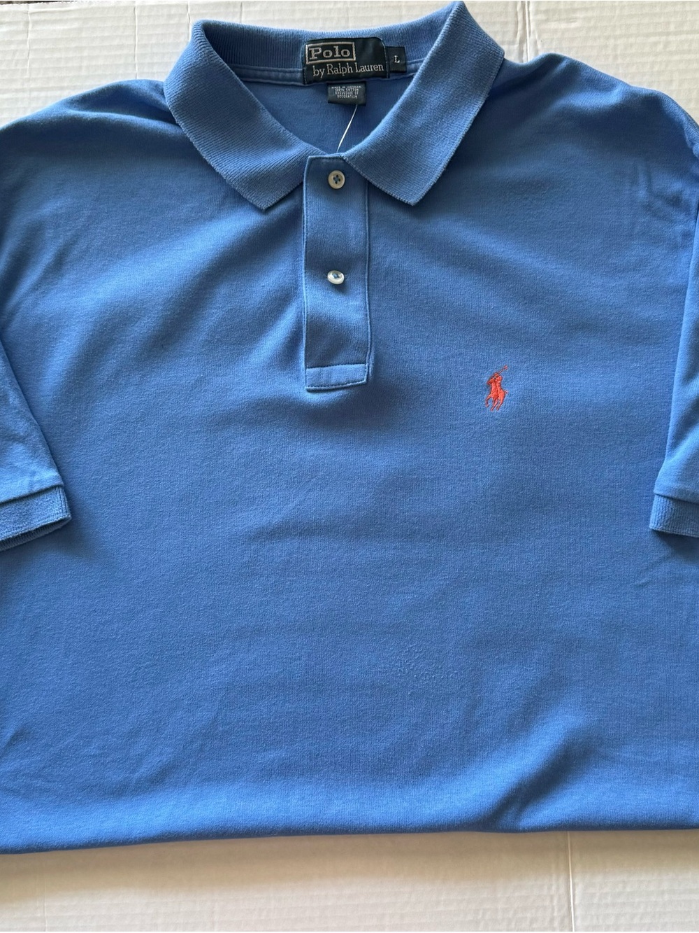 Polo by Ralph Lauren Blue Polo with Red Pony Logo